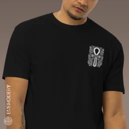 Ancient Ankh Men’s Premium Heavyweight Tee - Image 3