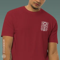 Ancient Ankh Men’s Premium Heavyweight Tee - Image 13