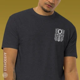 Ancient Ankh Men’s Premium Heavyweight Tee - Image 8