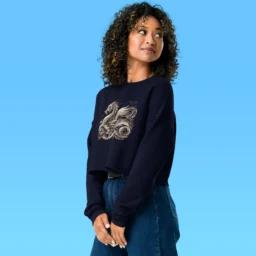 Comfort Meets Style | Dragon Inspired Crop Sweatshirt - Image 5