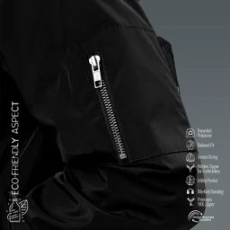 Eco Chic Premium Recycled Bomber Jacket - Image 3