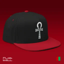 Minimal Ankh Flat Bill Cap - Image 17