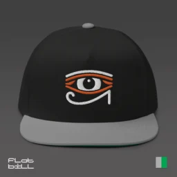 High-Profile Flat Bill Cap - Eye of Horus Design - Image 8