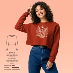 Phoenix Crop Sweatshirt – Mythical Comfort - Image 7