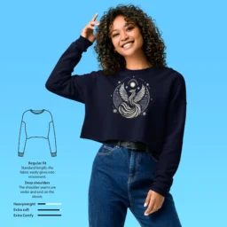 Phoenix Crop Sweatshirt – Mythical Comfort - Image 4