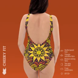 Vibrant Sunburst One-Piece Swimsuit - Image 6