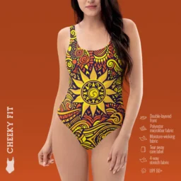 Vibrant Sunburst One-Piece Swimsuit