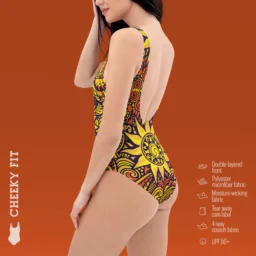 Vibrant Sunburst One-Piece Swimsuit - Image 3