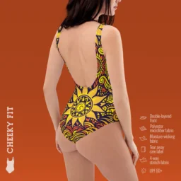 Vibrant Sunburst One-Piece Swimsuit - Image 5