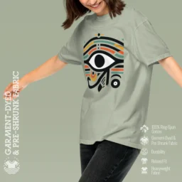 Women’s Eye of Horus Garment-Dyed Heavyweight T-Shirt - Image 5