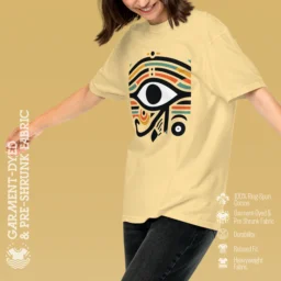 Women’s Eye of Horus Garment-Dyed Heavyweight T-Shirt - Image 13