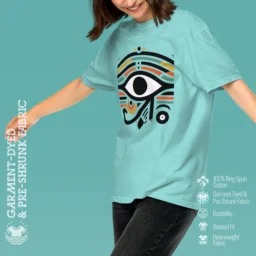 Women’s Eye of Horus Garment-Dyed Heavyweight T-Shirt - Image 9