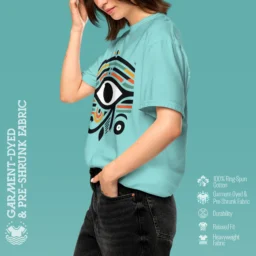 Women’s Eye of Horus Garment-Dyed Heavyweight T-Shirt - Image 10