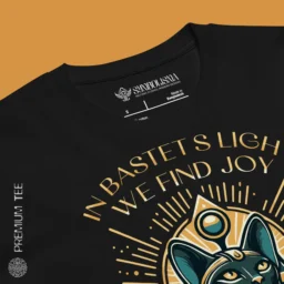 Bastet Radiance T-Shirt – Embrace Divine Light and Joy - Image 4