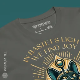 Bastet Radiance T-Shirt – Embrace Divine Light and Joy - Image 8