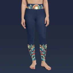 Dynamic Artistry Yoga Leggings – Elevate Your Workout - Image 3