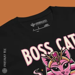 Women Premium T-shirt - Bastet Boss Cat - Image 4