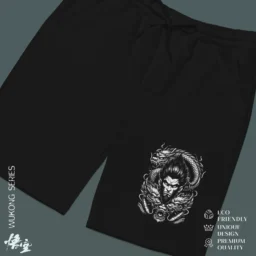 Sun Wukong Dragon Power Men's Fleece Shorts - Image 3